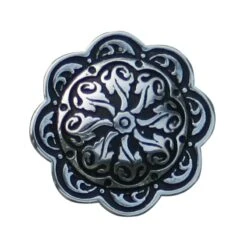 Concha Mit Chicago Schraube Schwarz Silber