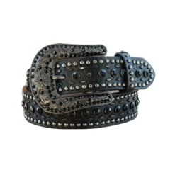 Damengürtel Strass Black