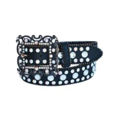 Damengürtel Strass Braun S