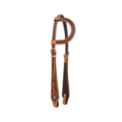 Einohr Kopfstück Blumenmuster Und Dots