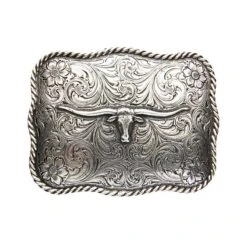 Buckle Longhorn Antik Rechteck