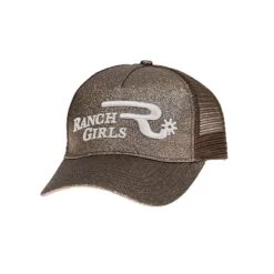 OSWSA Ranchgirls Base Cap Tinsel Glitzer Braun