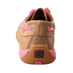 Women´s Driving Mocs Neon Pink -Super Equestrian Supplies womens driving mocs neon pink3