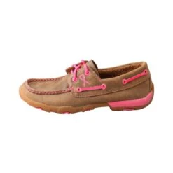 Women´s Driving Mocs Neon Pink -Super Equestrian Supplies womens driving mocs neon pink5